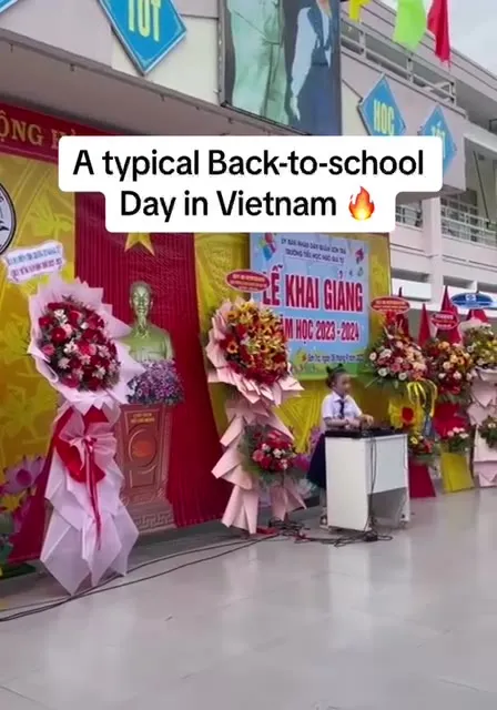 Typical Vietnamese Back-to-School Day