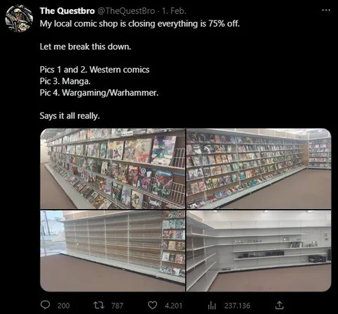 Comic Shop Closing Sale