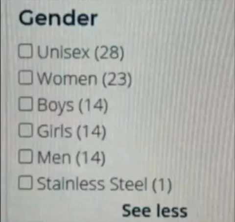 Stainless Steel Gender Option
