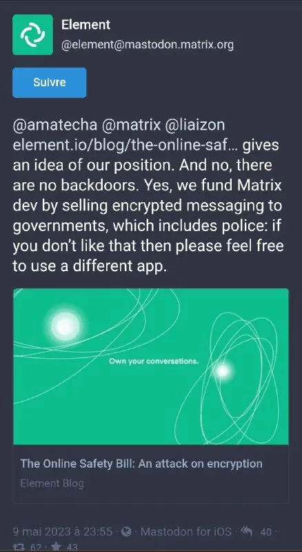 Matrix Has No Backdoors