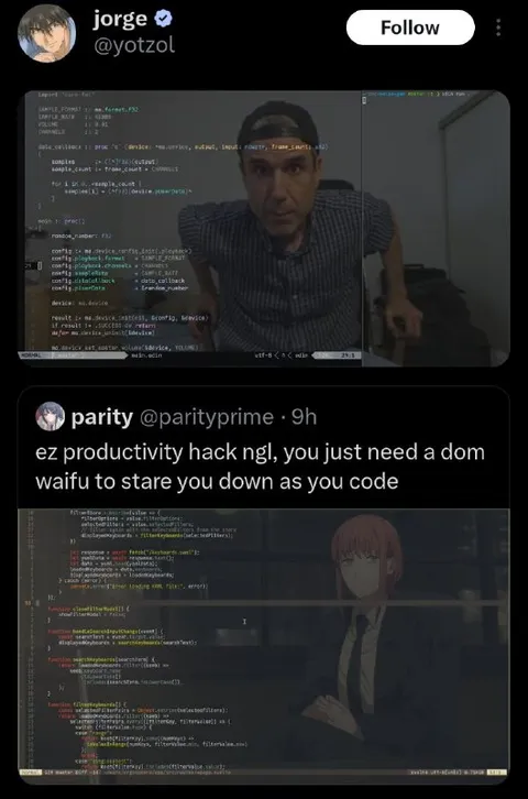 Dom Waifu Productivity Hack