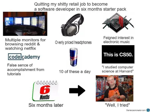 Quitting Retail for Software Development Starter Pack