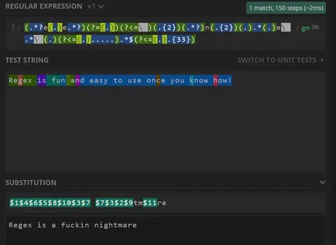 Regex Is a Fuckin Nightmare