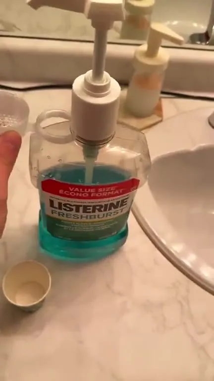 Listerine Pump Cup Trick