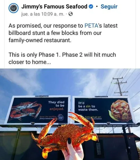 Seafood Billboard Trolls PETA