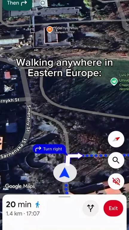 Walking Anywhere in Eastern Europe