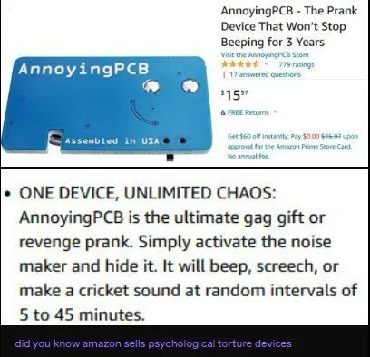 AnnoyingPCB Psychological Torture Device
