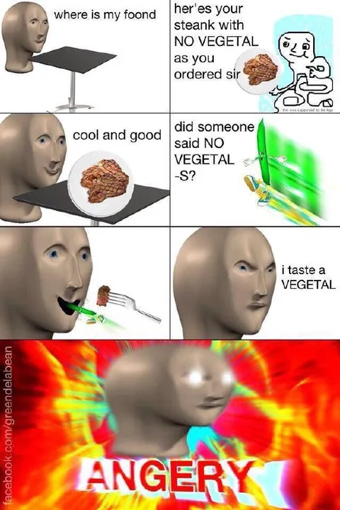 Angry Mannequin Tastes Vegetal