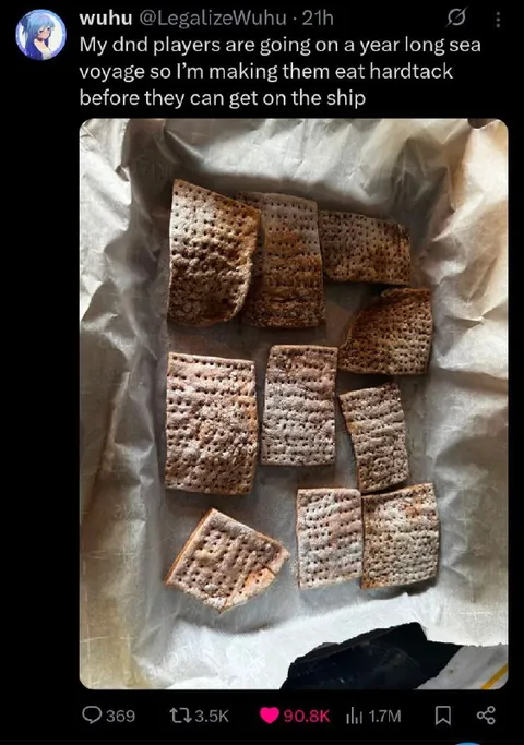 D&D Players Eat Hardtack
