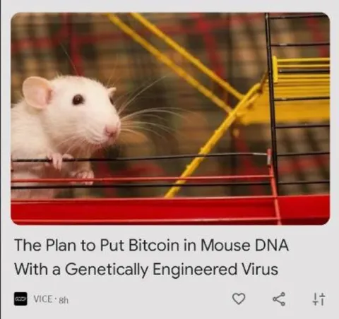 Bitcoin Mouse DNA Experiment