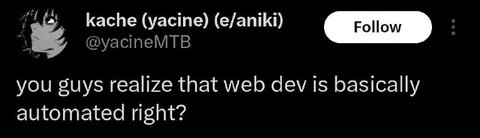 Web Development Is Automated