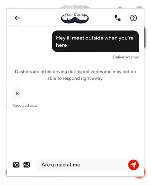 Dasher Replies With K