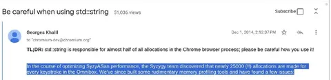 25000 Allocations Per Keystroke