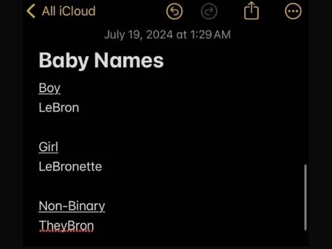 LeBron Baby Names