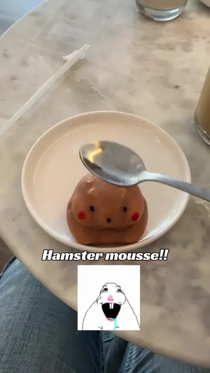 Hamster Mousse Gets Eaten