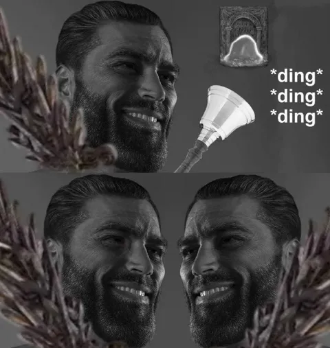 GigaChad Rings the Bell