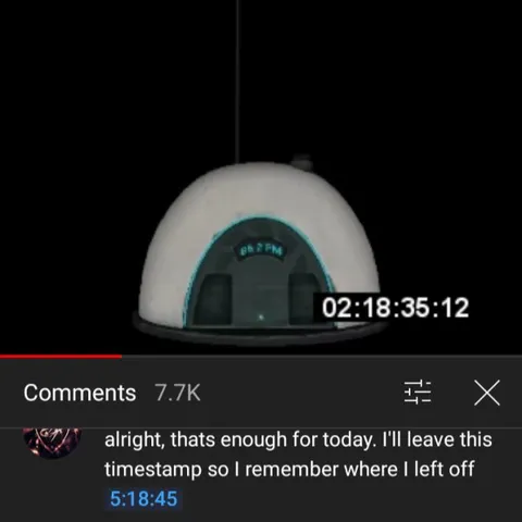 Leaving a Timestamp to Continue Later