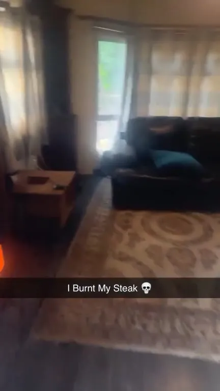 Burnt Steak Turns Into Fire