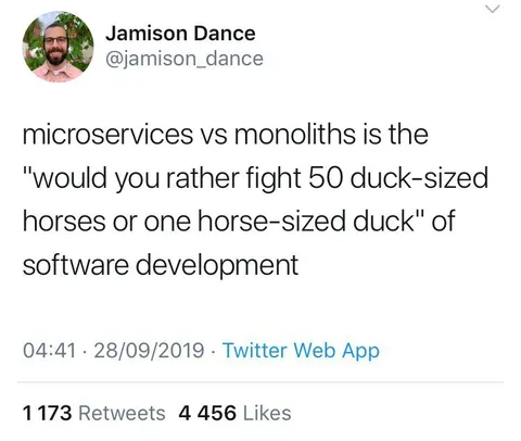 Microservices Versus Monoliths