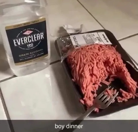 Boy Dinner with Everclear