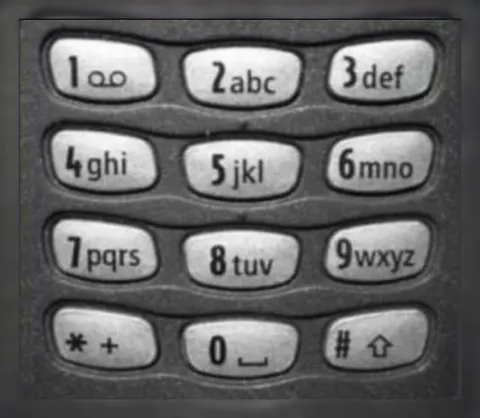 Old Phone Keypad Says Sus