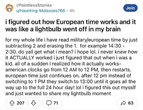 European Time Lightbulb Moment