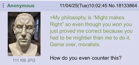 Might Makes Right Counterargument