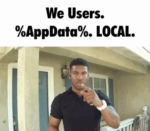We Users Local AppData Victory