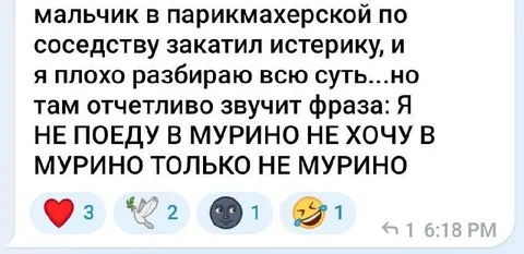 Мальчик боится ехать в Мурино