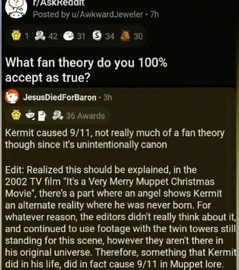 Kermit Caused 9/11 Fan Theory