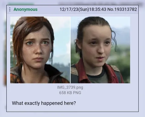 Ellie Face Comparison