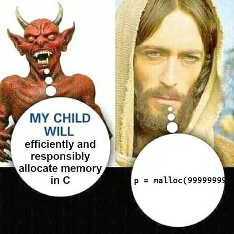 Child Allocates Memory in C