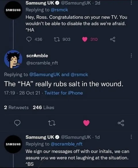 Samsung Signs Off With BS