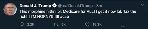 Trump's Morphine-Fueled Medicare Tweet