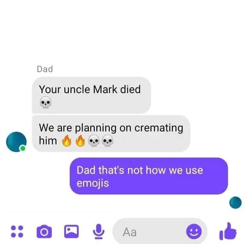 Dad Uses Emojis Wrong