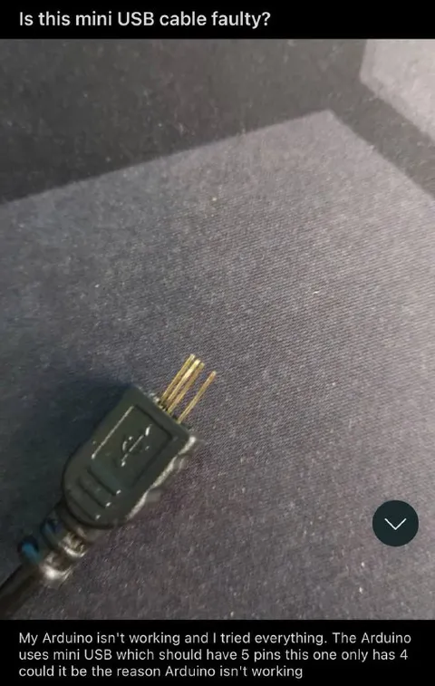 Faulty Mini USB Cable