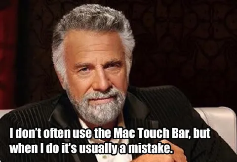 Mac Touch Bar Mistake