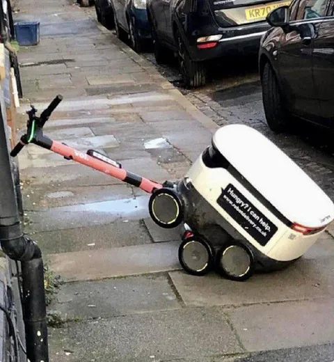 Delivery Robot Needs Human Help