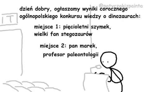 Konkurs wiedzy o dinozaurach