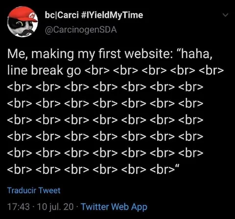 First Website Line Breaks