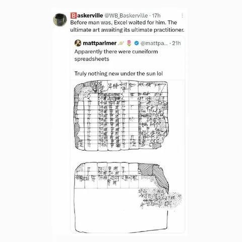 Cuneiform Excel Spreadsheet