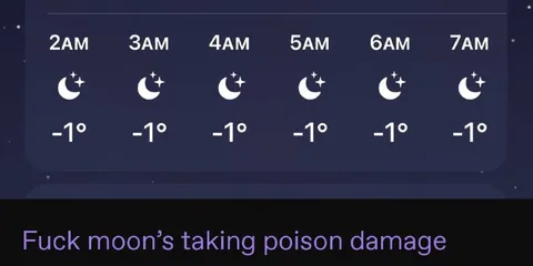 Moon Taking Poison Damage