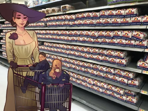Zombie Shopping Cart in the Bread Aisle