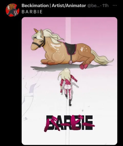 Barbie Horse Poster Parody