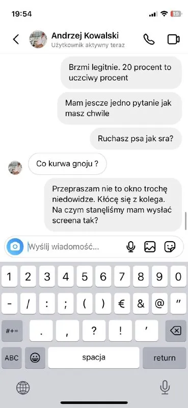 Nie to okno rozmowy