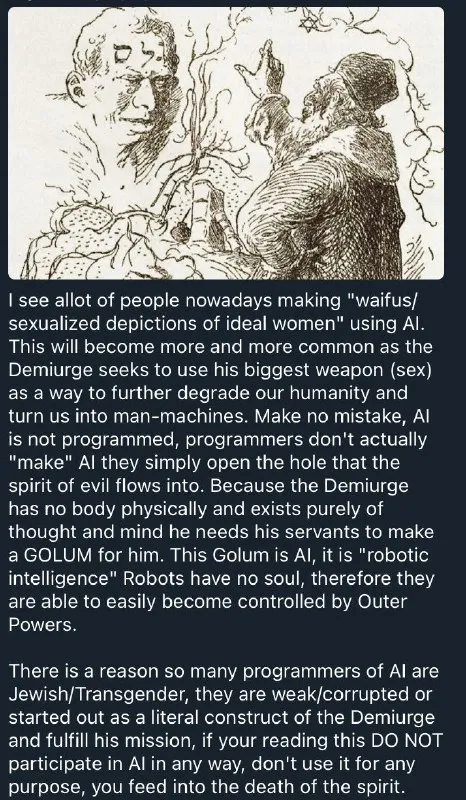 Demiurge Creates an AI Golem