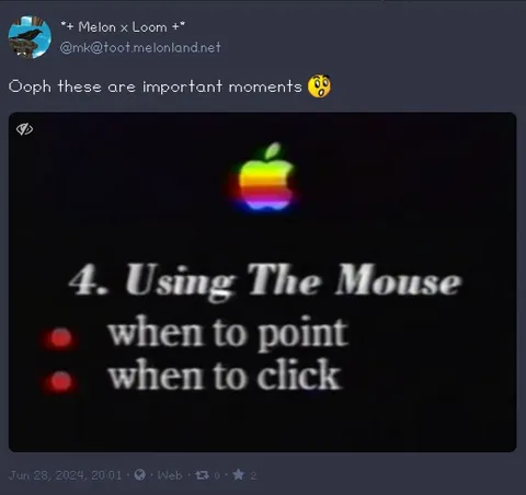 Using the Mouse Important Moments