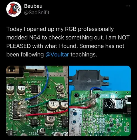 RGB Modded N64 Disaster