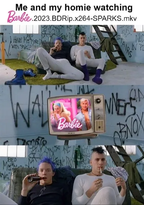 Me and My Homie Watching Barbie