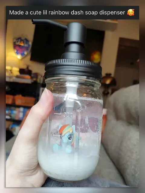 Rainbow Dash Soap Dispenser